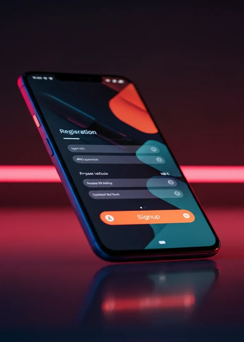 Prestige Spin Casino registration form interface showing fields for new player details and account creation options.